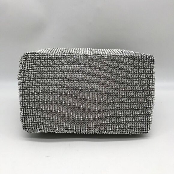 I.N.C. International Concepts Silver Mesh Crystal Hobo Bag - Picture 5 of 12